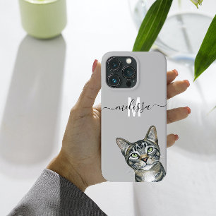 スニーカー覗き猫モノグラム名 Case-Mate iPhone 14ケース