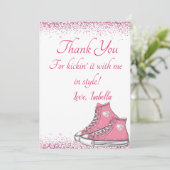 スニーカー誕生日グリッタースウィート16 サンキューカード (スタンド正面)