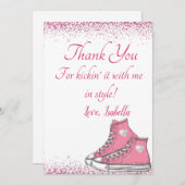 スニーカー誕生日グリッタースウィート16 サンキューカード (正面/裏面)