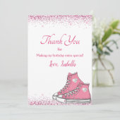 スニーカー誕生日グリッタースウィート16 サンキューカード (スタンド正面)