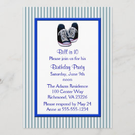 スニーカー誕生日パーティー 招待状