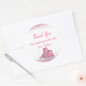 スニーカー誕生日,グリッタースウィート16サンキュー ラウンドシール (封筒)