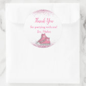 スニーカー誕生日,グリッタースウィート16サンキュー ラウンドシール (バッグ)