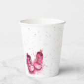 スニーカー誕生日、ベビーシューズ2nd誕生日 紙コップ (裏面)