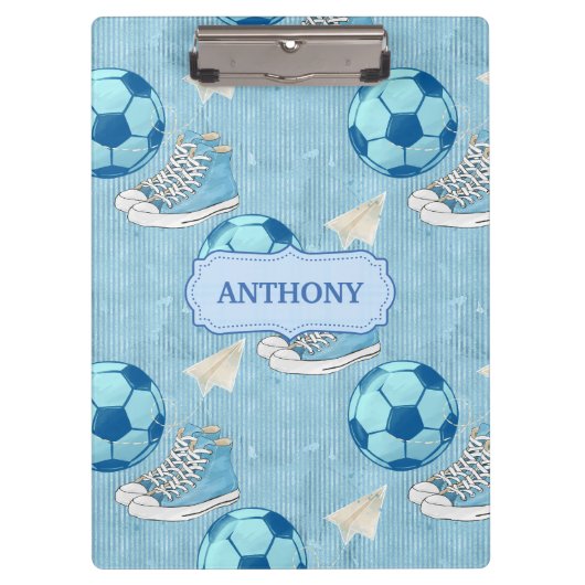 スニーカー&サッカー新学期 クリップボード (正面)