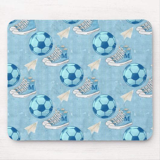 スニーカー&サッカー新学期 マウスパッド (正面)