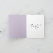 スニーカー・デイジー付き花嫁スティックガール カード (内部)