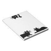 スニーカー・ブラック・キャッツ |クールキティ猫好きおもしろい ノートパッド (アングル)