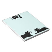 スニーカー・ブラック・キャッツ |クールキティ猫好きおもしろい ノートパッド (アングル)