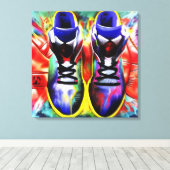 スニーカー・ヘッド キャンバスプリント (インサイチュ (ウッドフロア))