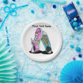 スニーカー・ボーイフレンドとガールフレンド ペーパープレート (パーティー)