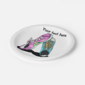 スニーカー・ボーイフレンドとガールフレンド ペーパープレート (アングル)