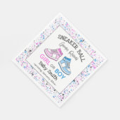 スニーカー・ボール性別の表示 スタンダードランチョンナプキン (角)