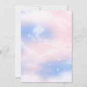 スニーカー・ボール性別リビールシャワー 招待状 (裏面)