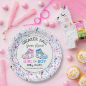 スニーカー・ボール性別リビール紙プレート ペーパープレート (パーティー)