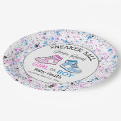 スニーカー・ボール性別リビール紙プレート ペーパープレート (アングル)