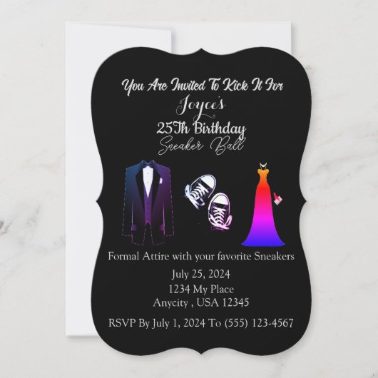 スニーカー・ボール 招待状 (正面)