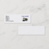 スニーカー、名前、住所1の住所2の接触1… スキニー名刺 (正面/裏面)