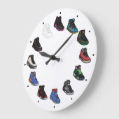 スニーカーACRYLIC WALL CLOCK (DB) ラージ壁時計 (傾斜)