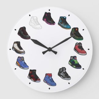 スニーカーACRYLIC WALL CLOCK (DB) ラージ壁時計
