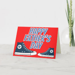 スニーカーHappy Father's Dayカード カード