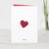 スニーキーキッテンホワイトとレッドバレンタインハート シーズンカード (裏面)