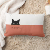 スニーキーキャットEw people写真テラコッタ装飾用クッション ランバークッション (ブランケット)
