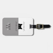 スニーキーキャットwhere are Weグレーペットキャリアラベル ラゲッジタグ (正面横)