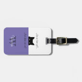 スニーキーキャットwhere are We Periwinkleペットキャリアラベル ラゲッジタグ (正面横)