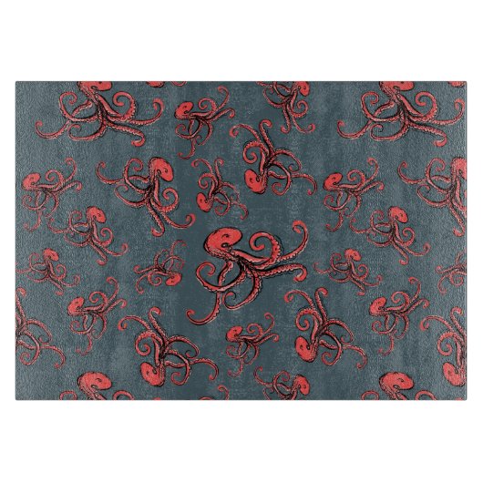 スニーキータコ柄 カッティングボード (正面)