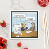 スニーキーバジェットおもしろいパーティーナプキンス スタンダードランチョンナプキン (インサイチュ)