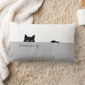 スニーキー猫プレゼント ランバークッション (ブランケット)
