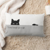 スニーキー・キャットがプレゼント ランバークッション (ブランケット)