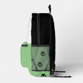 スニーキー・キャット・セージ プリントバックパック (右)