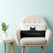 スニークイキャットトゥーチーフェリーブラック装飾用クッション ランバークッション (椅子)