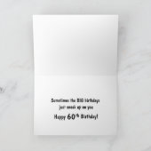 スニークイ60番目の誕生日 カード (内部)