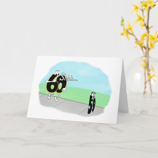 スニークイ60番目の誕生日 カード (黄色い花)