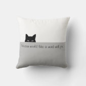 スニークキャットスクエア装飾用クッション クッション (裏面)