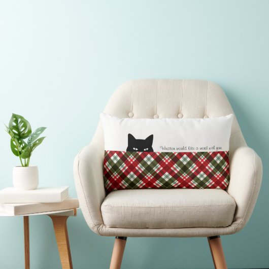 スニークキャットスチュワート王室のタータンチェックプレイド ランバークッション (椅子)
