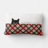 スニークキャットスチュワート王室のタータンチェックプレイド ランバークッション (正面)