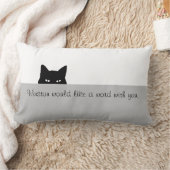 スニークキャット装飾用クッション ランバークッション (ブランケット)