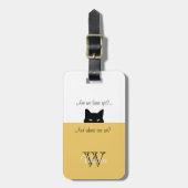 スニークキャットwhere areイエローペットキャリアラベル ラゲッジタグ (正面縦)