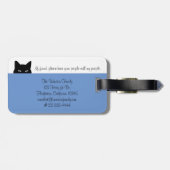 スニークキャットwhere areウィーブルーペットキャリアラベル ラゲッジタグ (裏面横)