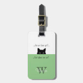 スニークキャットwhere areセージペットキャリアラベル ラゲッジタグ (正面縦)