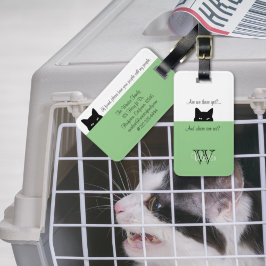 スニークキャットwhere areセージペットキャリアラベル ラゲッジタグ