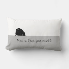 スニークドッグもしマインド私はソファ装飾用クッションを使用 ランバークッション