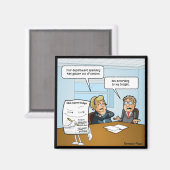 スニークバジェットおもしろいスクエアマグネット マグネット (正面/裏面)