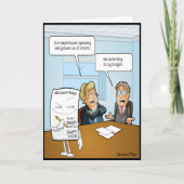 スニークバジェットおもしろい誕生日カード カード (正面)