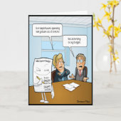 スニークバジェットおもしろい誕生日カード カード (黄色い花)