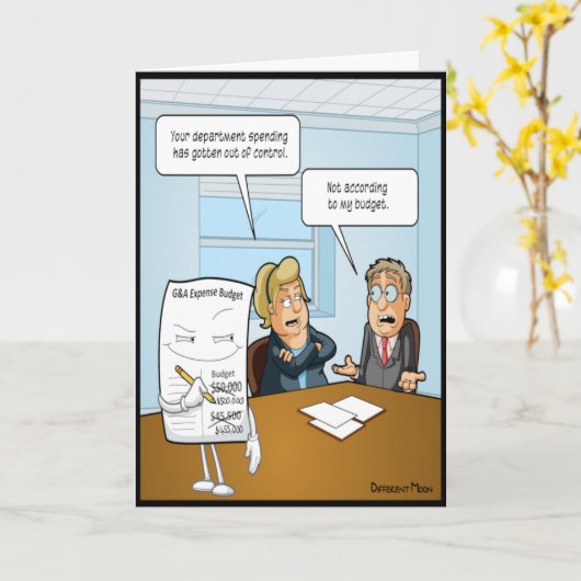 スニークバジェットおもしろい誕生日カード カード (黄色い花)